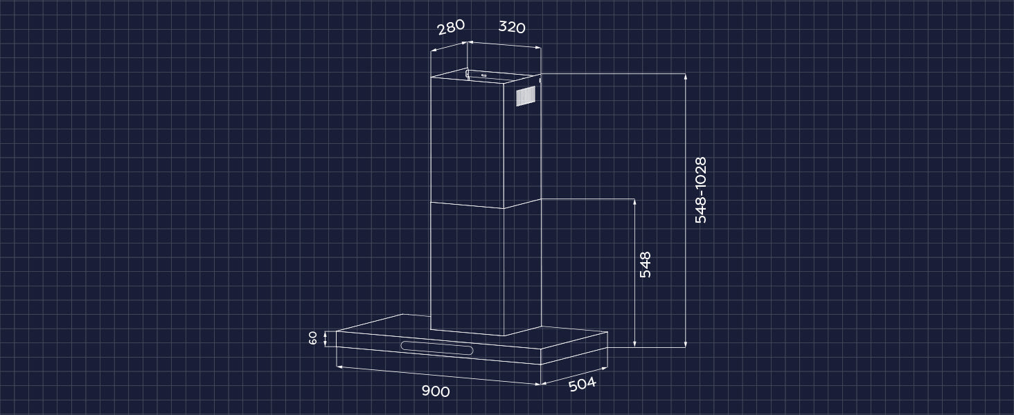 90cm Cooker Hood