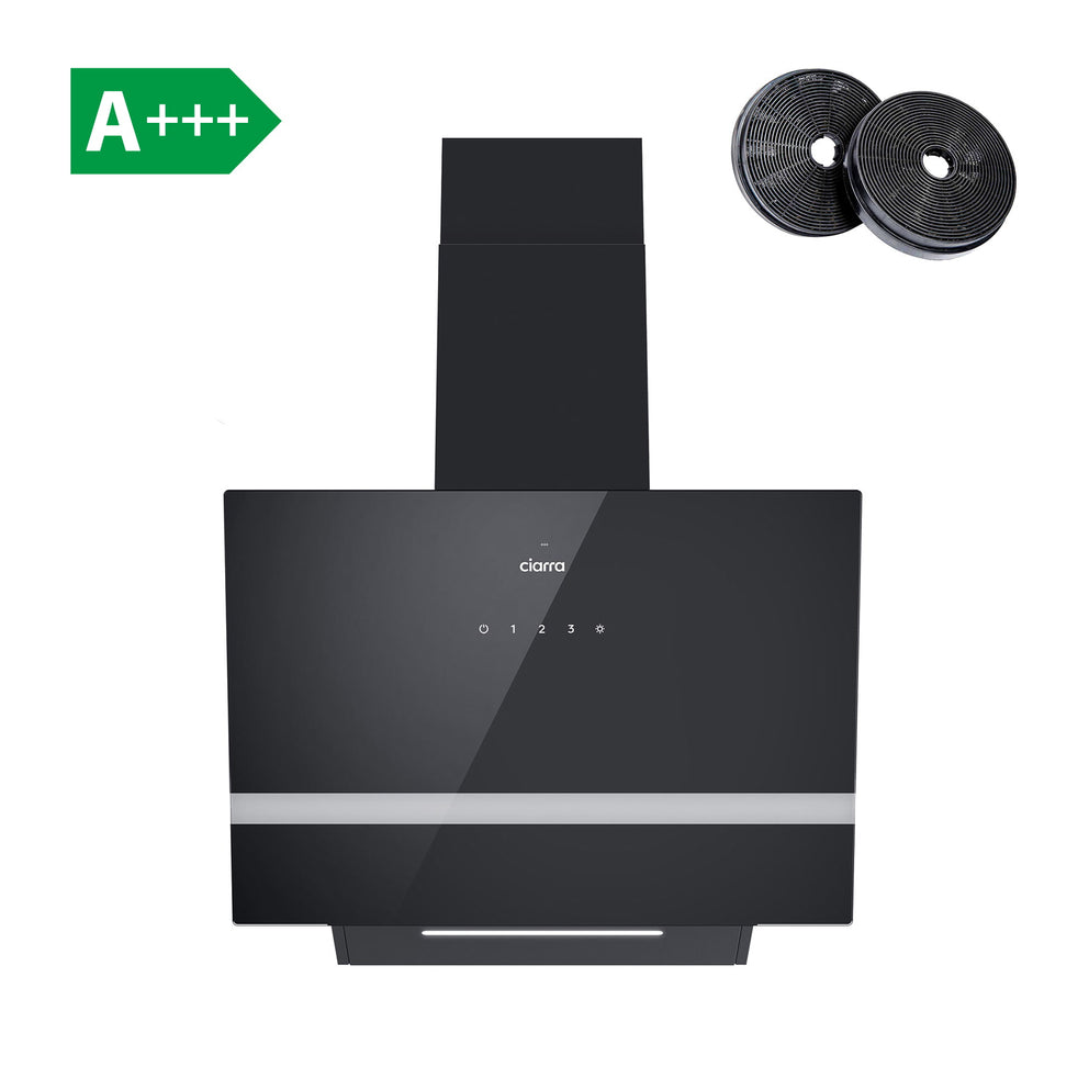 Pre Order | CIARRA Angled Cooker Hood 60cm Touch Control 650m³/h CBCB6736H-OW
