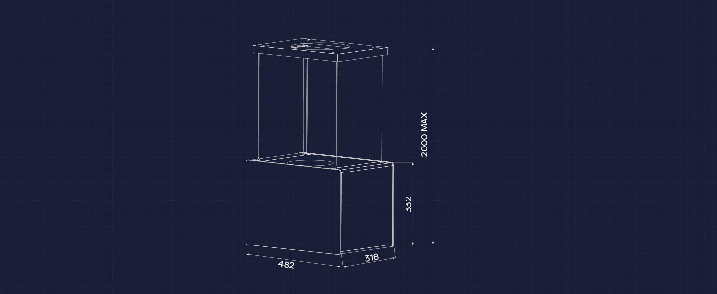 48cm Island Hood