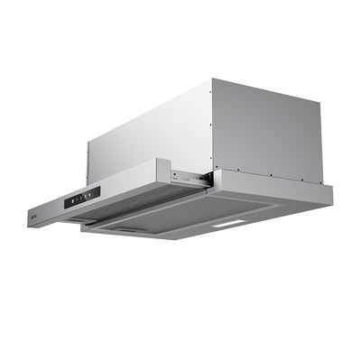 CIARRA 60cm Grey Built-in Telescopic Cooker Hood CBCS6909A-OW | A+ Rated, Touch Control, LED