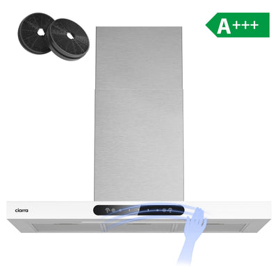 CIARRA 90cm T-shape Wall-Mounted Extractor Hood with Gesture Control CBCW9102-W