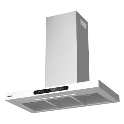CIARRA 90cm T-shape Wall-Mounted Extractor Hood with Gesture Control CBCW9102-W