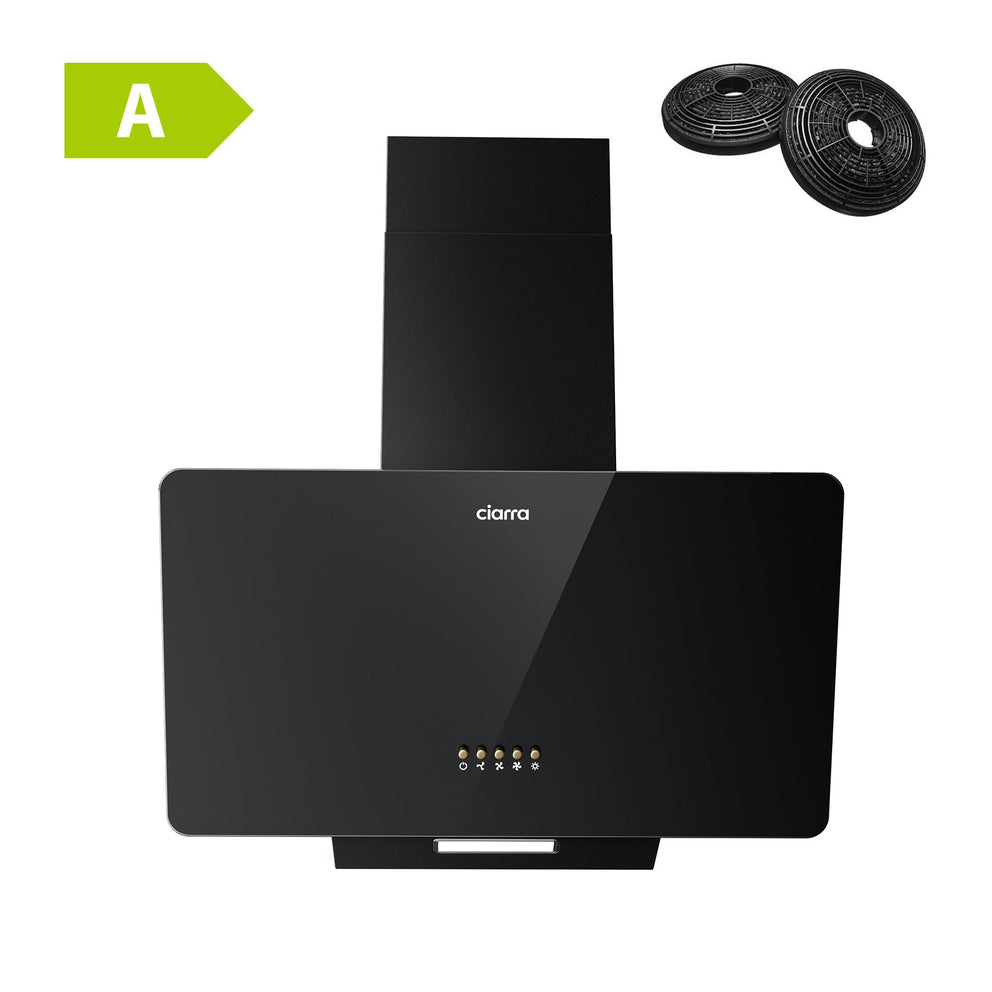 CIARRA 60cm Angled Wall Mounted Cooker Hood CBCB6750-B