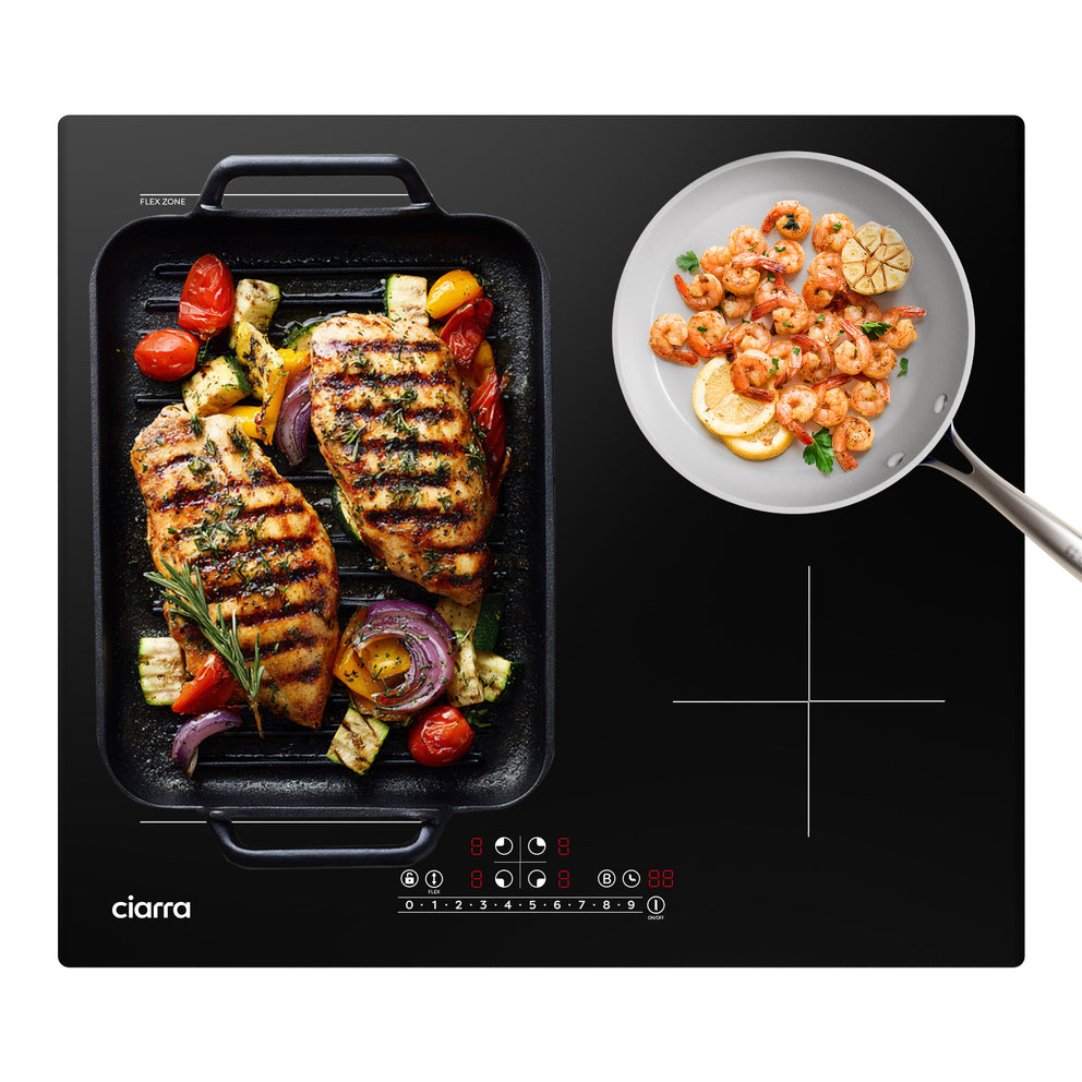 CIARRA 4 Zones Built-in Induction Hob with Boost and FlexZone CBBIH4BF-OW