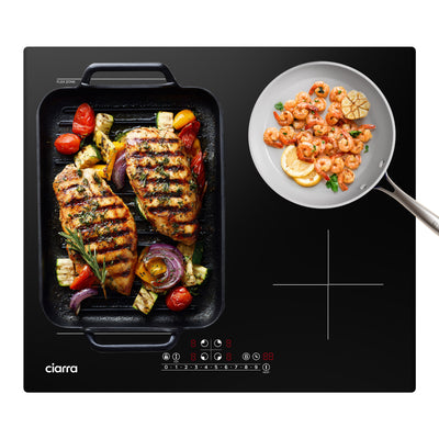 CIARRA 4 Zones Built-in Induction Hob with Boost and FlexZone CBBIH4BF-OW