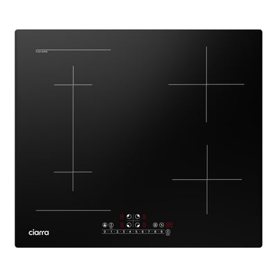 CIARRA 4 Zones Built-in Induction Hob with Boost and FlexZone CBBIH4BF-OW