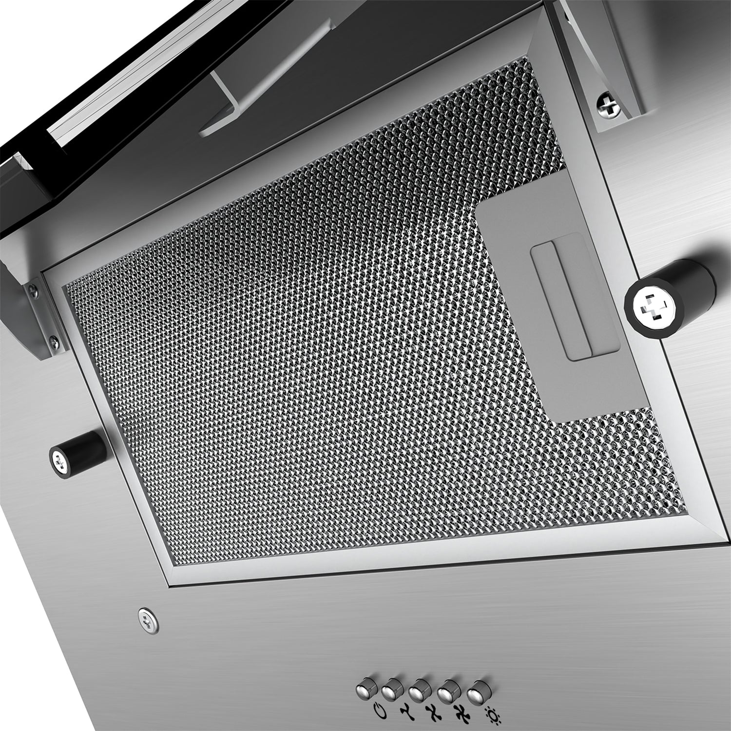 CIARRA 60cm Angled Cooker Hood LED Lights CBCB6736C-OW