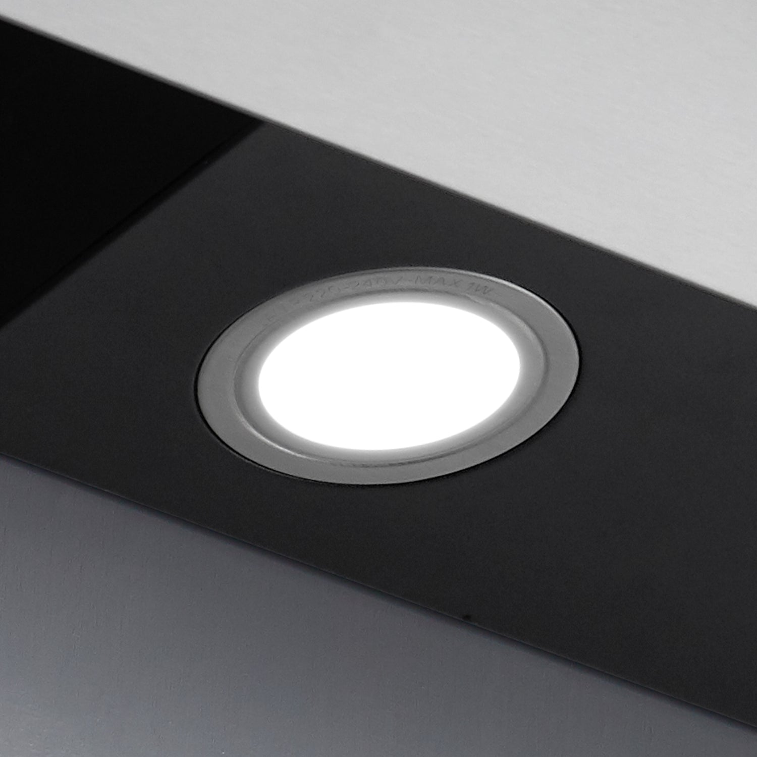 CIARRA 60cm Angled Cooker Hood LED Lights CBCB6736C-OW