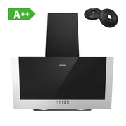 CIARRA 60cm Angled Cooker Hood LED Lights CBCB6736C-OW