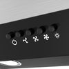 CIARRA 60cm Angled Wall Mounted Cooker Hood CBCB6736D-OW