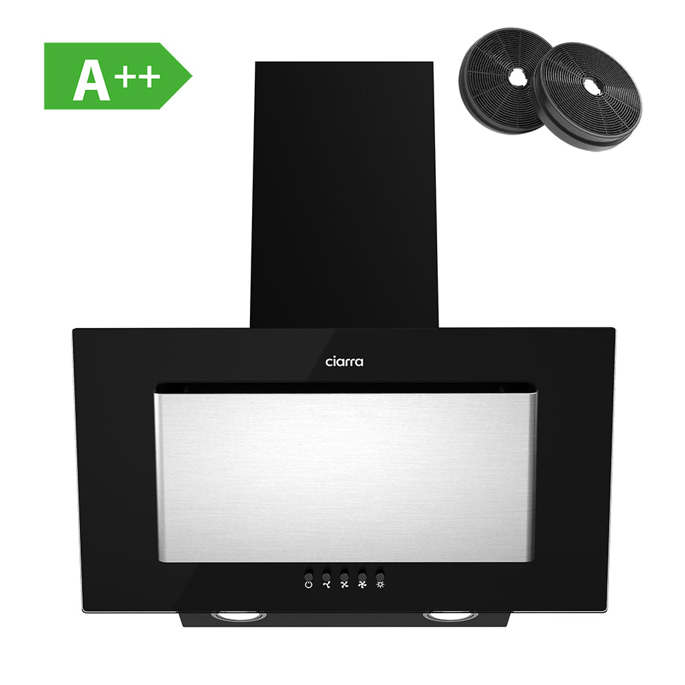 CIARRA 60cm Angled Wall Mounted Cooker Hood CBCB6736D-OW