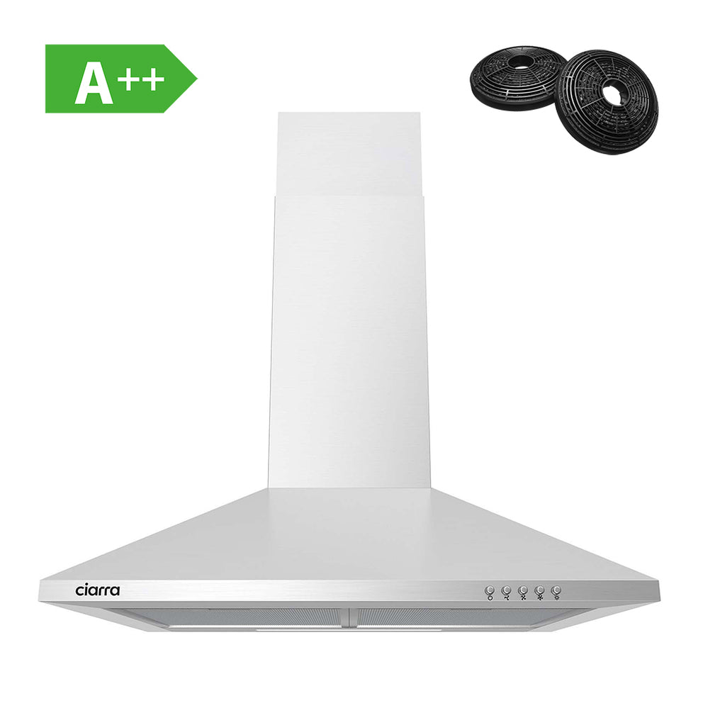CIARRA 60cm Pyramid Wall Mounted Cooker Hood CBCS6201-OW