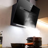 CIARRA CBCB6736G-OW 60cm Smart Glass Angled Cooker Hood