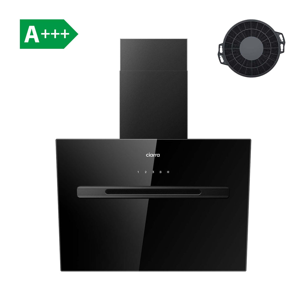 CIARRA CBCB6736G-OW 60cm Smart Glass Angled Cooker Hood