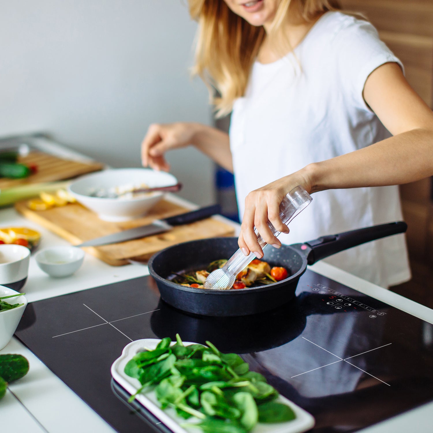 CIARRA Built-in Induction Hob with 4 Zones with Boost CBBIH4B-OW