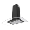 CIARRA Curved Glass Cooker Hood 90cm CBCB9506B-OW