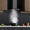 CIARRA Curved Glass Cooker Hood 90cm CBCB9506B-OW