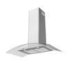 CIARRA Curved Glass Cooker Hood 90cm CBCS9506B-OW