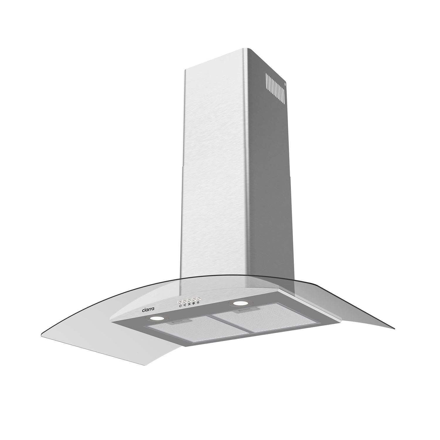 CIARRA Curved Glass Cooker Hood 90cm CBCS9506B-OW