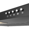 CIARRA 60cm Slim Cooker Hood in Black Under Cabinet CBCB6903-OW