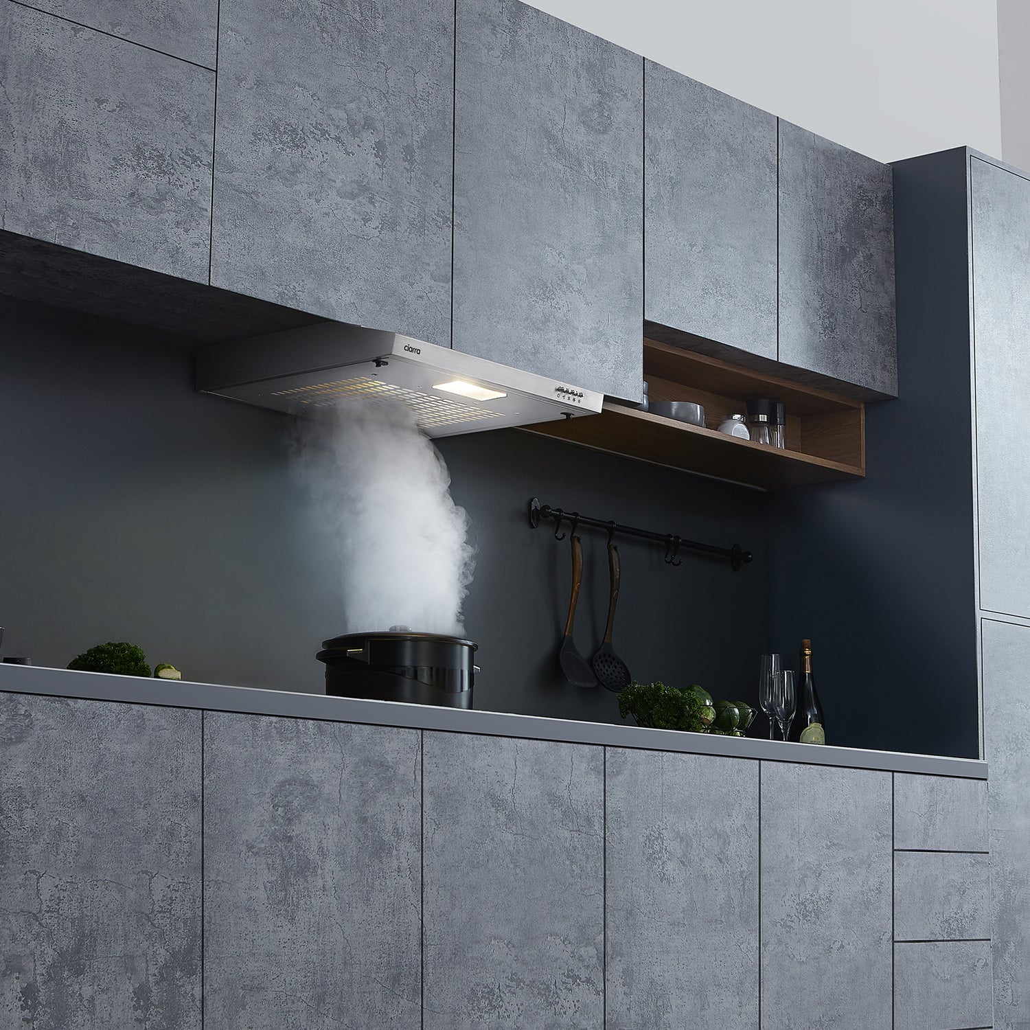 CIARRA 60cm Integrated Cooker Hood CBCS6903-OW