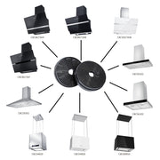CIARRA Recirculating Filter Carbon Charcoal Filters Replacement for Cooker Hoods CBCF003-OW