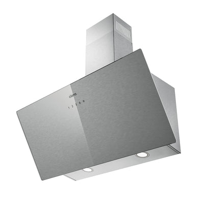 CIARRA 90cm Angled Cooker Hood - Kitchen Extractor Fan with Touch Control A+++ CBCS9736H-S (Brushed Silver)