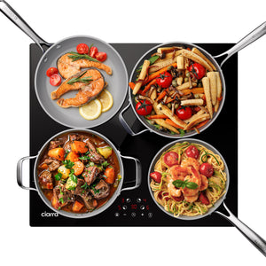 CIARRA 59cm Built-in Induction Hob with 4-Zone Flexibility & Energy-Saving Performance CABBIH4-E