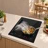 Ciarra CBBEH3952-2B 39cm black integrated downdraft induction hob fitted into contemporary UK kitchen countertop