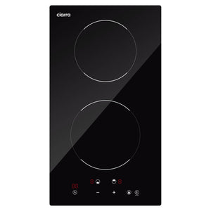 CIARRA 29cm Built-in Induction Hob 2 Zone 2900W Electric Cooktop with UK Plug & Child Lock CBBIH292T-OW