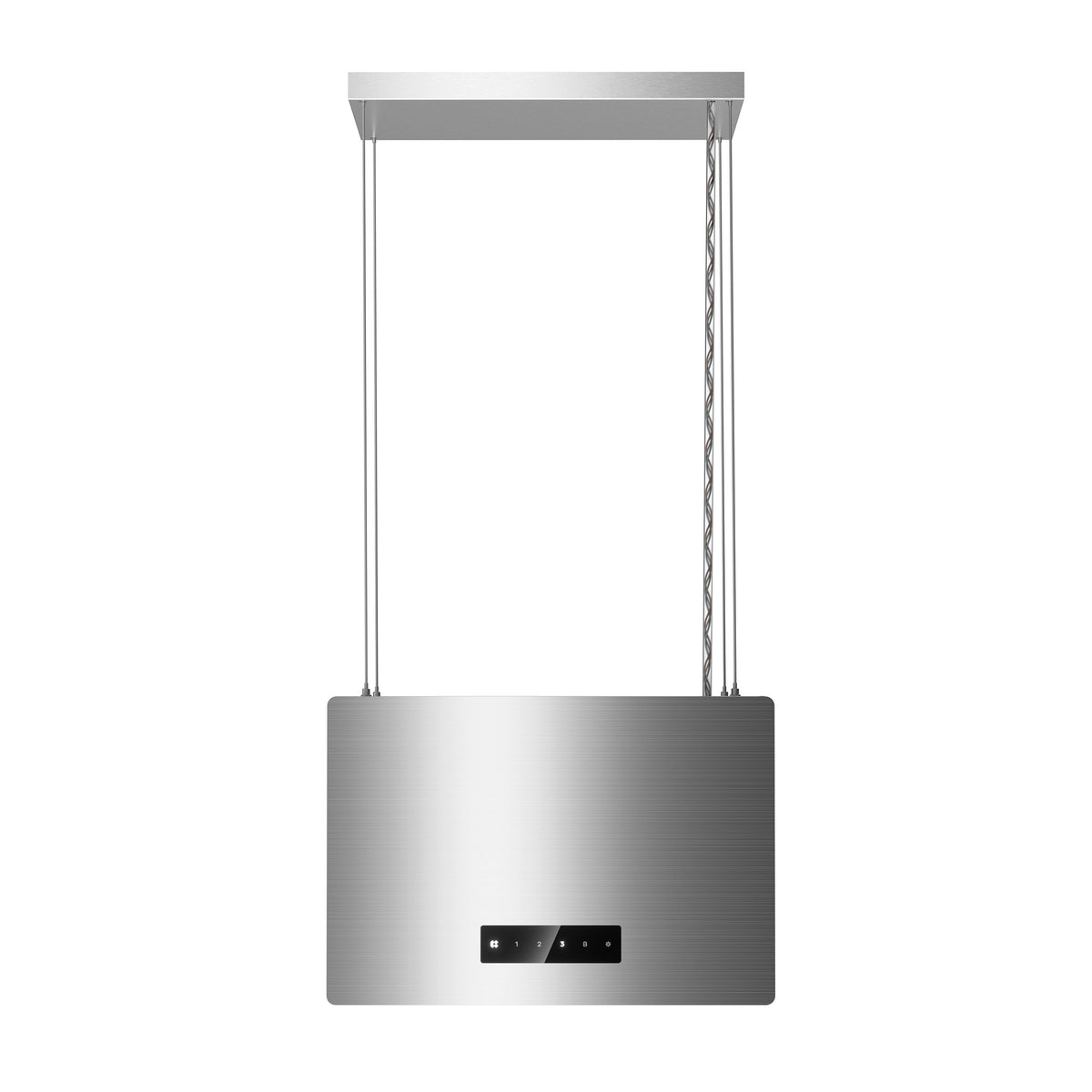 CIARRA 48cm Island Cooker Hood for Open-Plan Kitchens, Recirculating, App Control, A+++ | CBCG4850-N