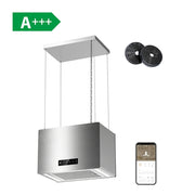 CIARRA 48cm Island Cooker Hood for Open-Plan Kitchens, Recirculating, App Control, A+++ | CBCG4850-N