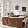 CIARRA 48cm Island Cooker Hood for Open-Plan Kitchens, Recirculating, App Control, A+++ | CBCG4850-N