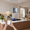 CIARRA 48cm Island Cooker Hood for Open-Plan Kitchens, Recirculating, App Control, A+++ | CBCG4850-N