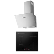 Ciarra 60cm Modern Set: Wall-Mount Hood + 4-Zone Induction Hob