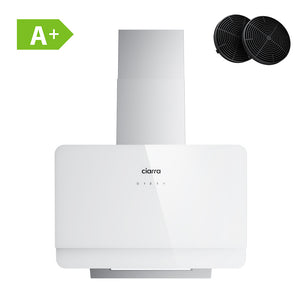 CIARRA 60cm Slanted Wall-Mounted Cooker Hood with Touch Control & LED Light CBCS6765C-OW