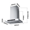 CIARRA 60cm T-shape Wall Cooker Hood with Gesture Control CBCW6102-W