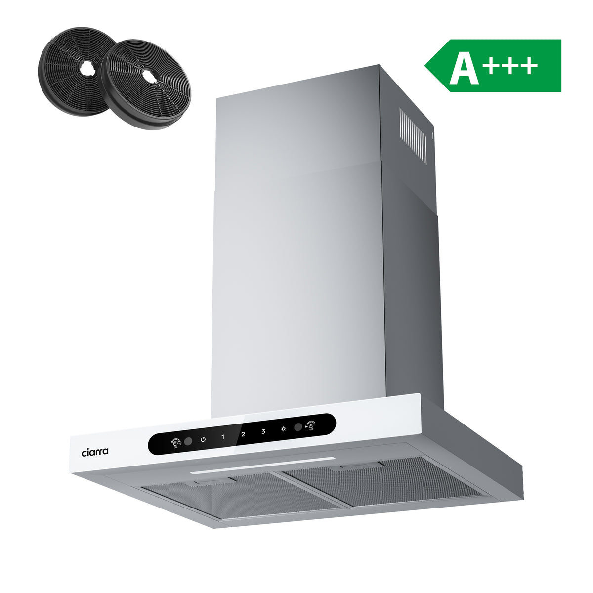 CIARRA 60cm T-shape Wall Cooker Hood with Gesture Control CBCW6102-W