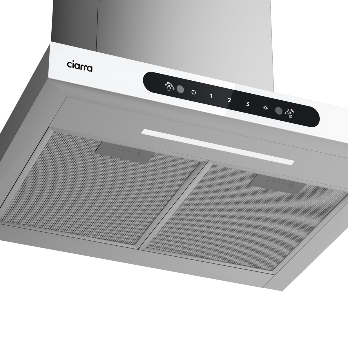 CIARRA 60cm T-shape Wall Cooker Hood with Gesture Control CBCW6102-W