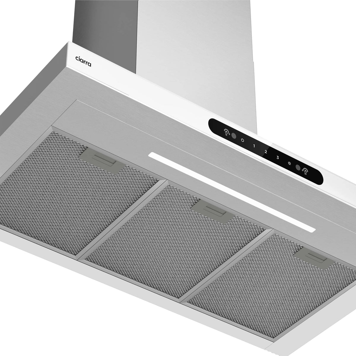 CIARRA 90cm T-shape Wall-Mounted Extractor Hood with Gesture Control CBCW9102-W