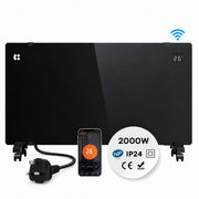 CIARRA 2000W Wifi Aluminium Radiators Convector Heater Black CBHX20-B