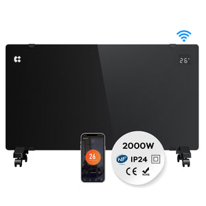 CIARRA 2000W Wifi Convector Heater Black CBHX20-B