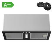CIARRA CBCB5937A 52cm black built-in cooker hood main product view