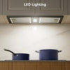 CIARRA CBCB5937A integrated cooker hood with simple push button controls
