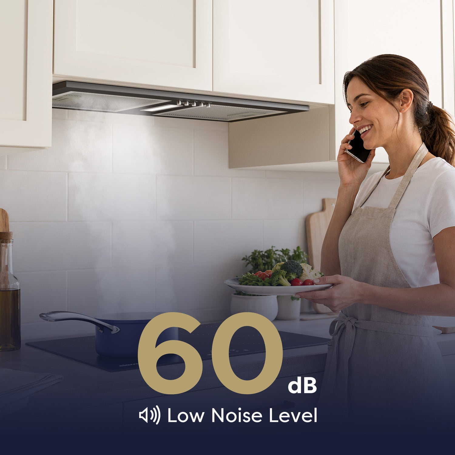 CIARRA CBCB5937A low noise 52cm built-in cooker hood for daily use