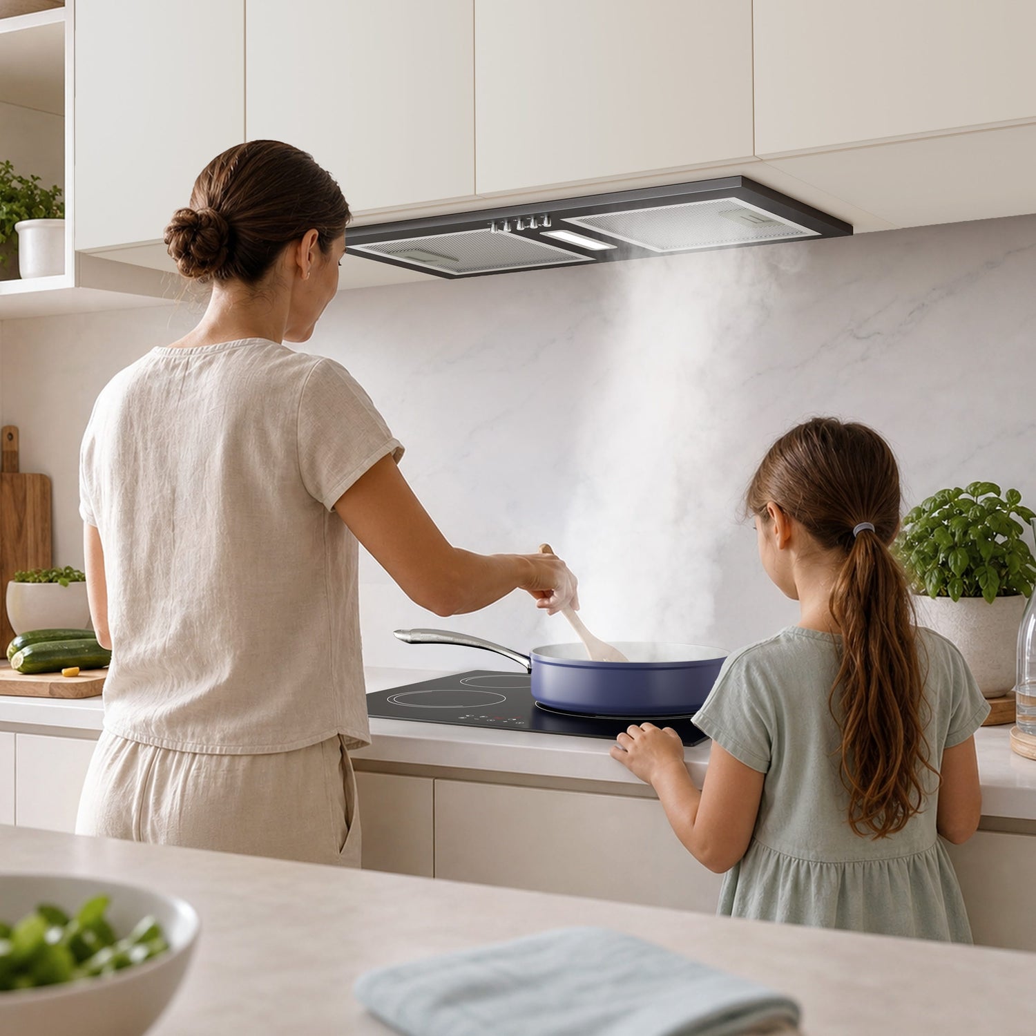 CIARRA CBCB5937A cooker hood extracting steam grease and cooking odours