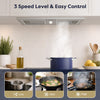 3 speed setting working effect of CIARRA CBCS5937A-OW extractor hood