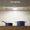 CIARRA CBCS5937A-OW cooker hood integrated LED cooktop illumination