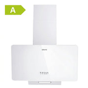 CIARRA 60cm Angled Cooker Hood, White Glass, 3 Speeds CAW6750