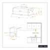 CIARRA CBCS5937A 52cm integrated cooker hood installation dimensions